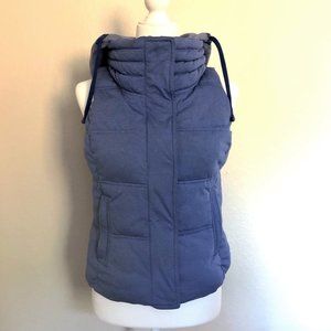 Athleta Seeker Vest – Blue/Purple Puffer Hoodie